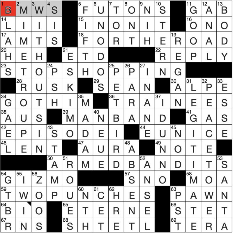 Filled in crossword grid for ClassiCanadian Crosswords 4 September 2024