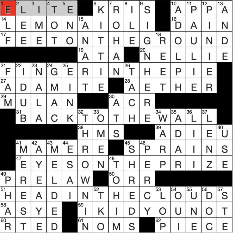 Filled in crossword grid for ClassiCanadian Crosswords 8 January 2025