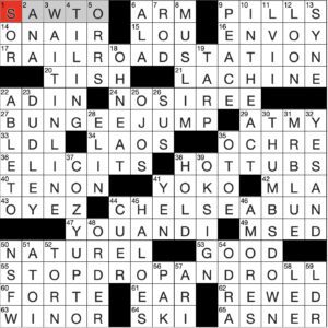 Filled in crossword grid for ClassiCanadian Crosswords 12 February 2025