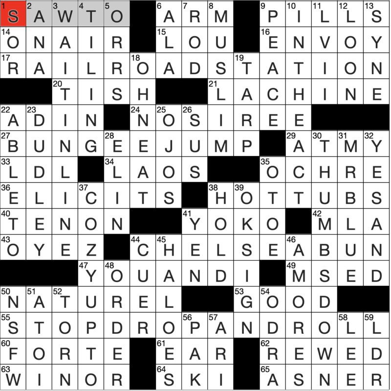 Filled in crossword grid for ClassiCanadian Crosswords 12 February 2025