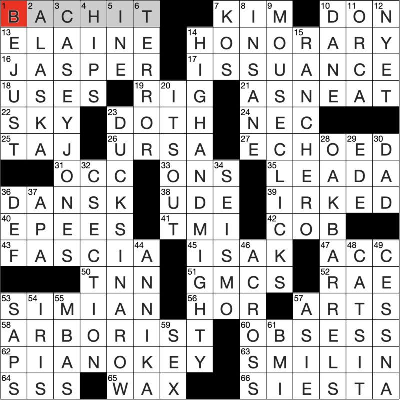 Filled in crossword grid for ClassiCanadian Crosswords 25 June 2025