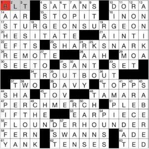 Filled in crossword grid for ClassiCanadian Crosswords 30 July 2025